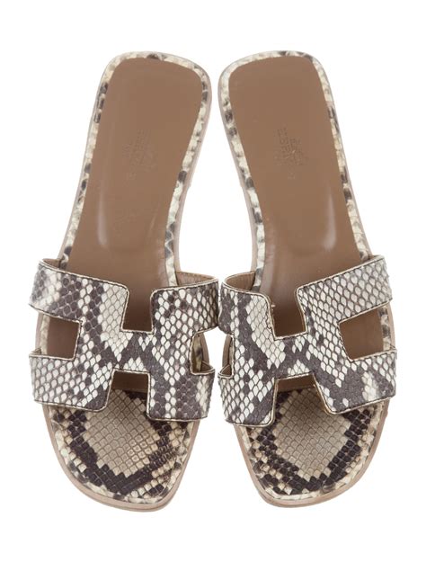 hermes sandals heel|hermes snakeskin sandals.